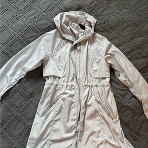 Athleta Gray Rain Jacket -Size Small
